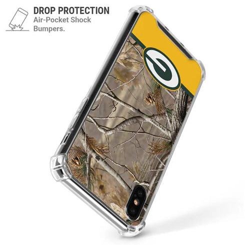 NFL Realtree Camo Green Bay Packers iPhone XS Max Clear Case